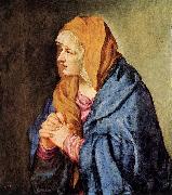 TIZIANO Vecellio Mater Dolorosa (with clasped hands) wt china oil painting artist